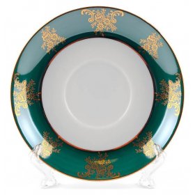 Блюдце 14 см  Cmielow &quot;Астра /Охота зелёная&quot; / 285362