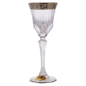 Рюмки 80 мл 6 шт  UNION GLASS &quot;Адажио /Цветочный узор /Платина&quot; / 168096