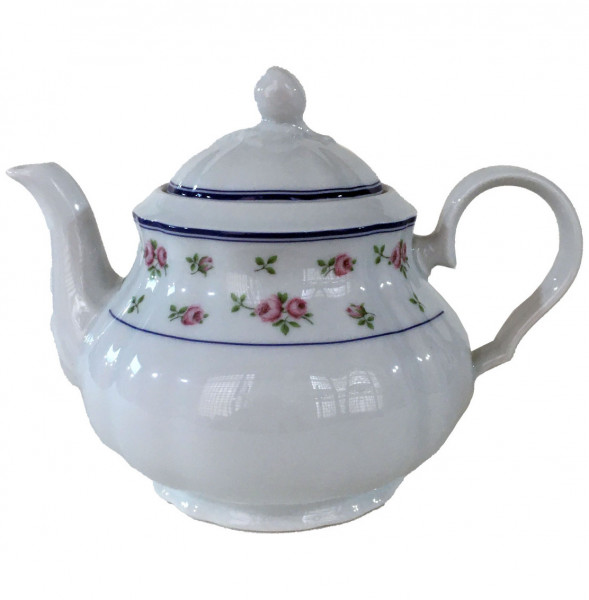 Заварочный чайник 1,2 л  Thun &quot;Роза /Мелкие цветы /синяя отводка&quot; / 232321