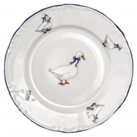 Тарелка 17 см 1 шт  Thun &quot;Констанция /Гуси&quot; / 086411