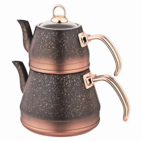 Набор чайников 2 предмета (заварочный 1,8 л, чайник 3,75 л)  O.M.S. Collection &quot;Tea Pot Sets /Gold&quot; медный / 295837