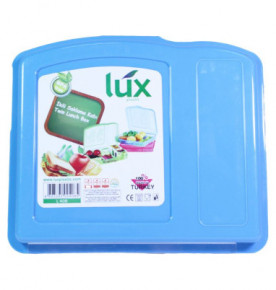Контейнер для еды 18,5 х 15,5 х 4,3 см  Lux Plastik "Twin" / 294843