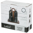 Набор для специй 4 предмета на деревянной подставке  LEFARD &quot;Золотой мрамор /Серый&quot; / 208516