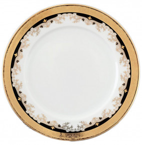 Набор тарелок 17 см 6 шт  Thun "Кристина /Лилии на чёрном" / 056241