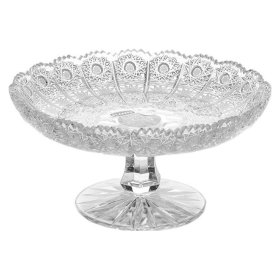 Ваза для конфет 18 см н/н "Glasspo /Хрусталь резной" / 017770