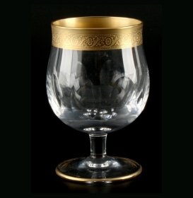 Бокалы для бренди 250 мл 6 шт  Crystalite Bohemia &quot;Джесси /Матовое золото /43373&quot; / 009816