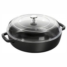 Сотейник 26 см со стеклянной крышкой 3,2 л черный  Staub &quot;STAUB&quot; / 233882