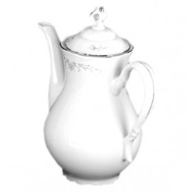 Кофейник 1,2 л  высокий  Thun &quot;Констанция /Серый орнамент /отводка платина&quot;  / 100435