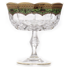 Вазочка 12 см н/н  Astra Gold &quot;Империя /Опера /Зелёная&quot; / 085103