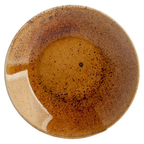 Тарелка 22 см 1 шт глубокая  Porcelaine Czech Gold Hands "Виола /Кантри /латте" / 153303