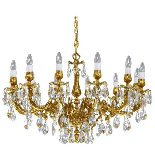 Люстра 12 рожковая хрусталь  Prousek "Проусек" 92 х h-53 x 22.5 кг / 094193 — 