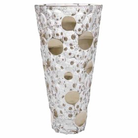 Ваза для цветов 31 см  Bohemia Jihlava &quot;Lisboa /Платиновые шары&quot; хрусталь Йиглава / 314218