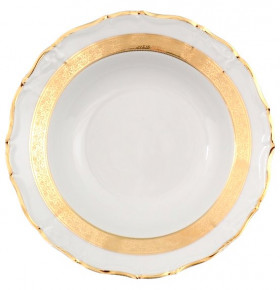 Набор тарелок 23 см 6 шт глубокие  Thun "Мария-Луиза /Золотая лента" / 088450