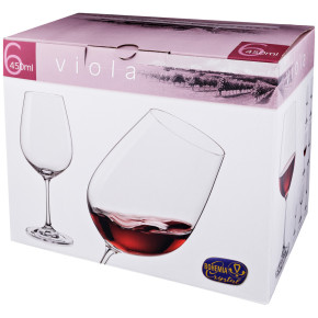 Бокалы для красного вина 450 мл 6 шт  Egermann "Виола /Круги /Арлекино" / 151366