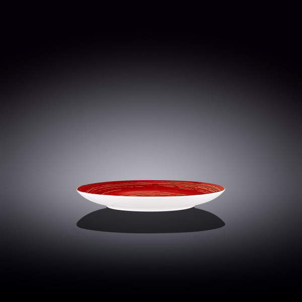 Тарелка 18 см красная  Wilmax &quot;Spiral&quot; / 261546