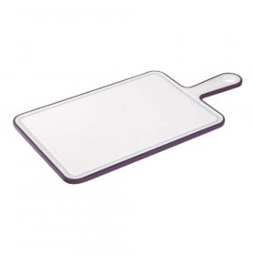 Разделочная доска 40 х 21 см с канавкой ручкой система противоскольжения белая EmHouse / 343689