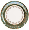 Набор тарелок 25 см 6 шт  Sterne porcelan &quot;Фредерика /Золотые листья на зелёном&quot; / 128783