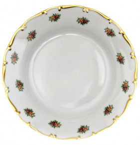 Набор тарелок 21 см 6 шт  Bohemia Porcelan Moritz Zdekauer 1810 s.r.o. "Анжелика /Маленькие розочки" / 027600