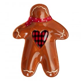 Тарелка 20,8 х 15,5 х 2,8 см 1 шт  Agness &quot;пряничный домик&quot; / 355753