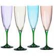 Бокалы для шампанского 220 мл 4 шт  Crystalex CZ s.r.o. &quot;Кейт /Оптика /Цветы&quot; / 152466