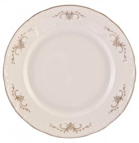 Набор тарелок 26 см 6 шт  Thun &quot;Констанция /Серый орнамент /отводка платина&quot;  / 257645