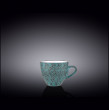 Кофейная чашка 110 мл голубая  Wilmax &quot;Splash&quot; / 261437