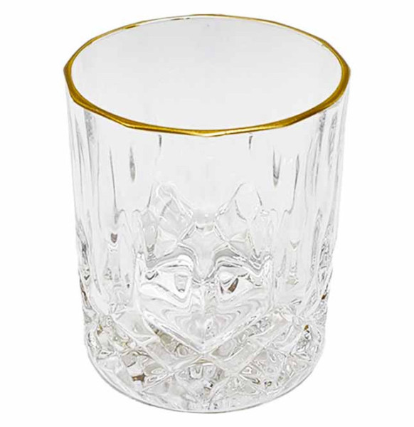 Стаканы для виски 300 мл 6 шт  NANO glass &quot;Опера /Золотая полоса&quot; NG / 329453