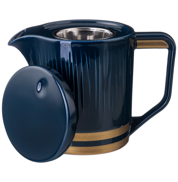 Заварочный чайник 1 л с металлическим ситом синий  LEFARD &quot;Herbal&quot; / 340785
