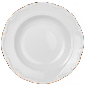 Набор тарелок 22,5 см 6 шт глубокие  Cmielow "Мария-Тереза /Отводка золото" / 264386