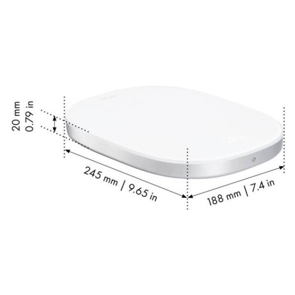 Весы кухонные 24 x 19 x 2 см серебристые  Zwilling J.A Henckels &quot;Enfinigy /ZWILLING&quot; / 327940