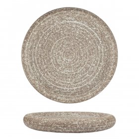 Блюдо 21 х 3,3 см круглое  P.L. Proff Cuisine "Brown Taiga Untouched" / 355171