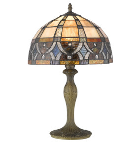 Лампа настольная 1 рожковая  Velante "Tiffany" Антик / 304475