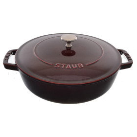 Сотейник 24 см с крышкой бордовый  Staub &quot;STAUB&quot; / 232851