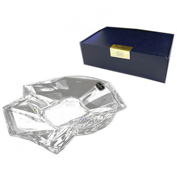 Ваза для конфет 21,5 см плоская  Aurum Crystal &quot;Айсберг /Без декора&quot; / 109079