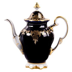 Кофейник 1,3 л  Weimar Porzellan &quot;Ювел /Синий с золотым узором&quot; / 016075