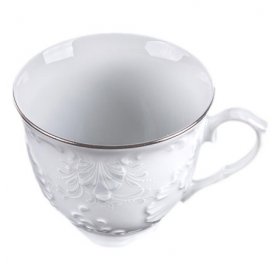 Набор чайных чашек 330 мл 6 шт  Cmielow &quot;Рококо /Платиновый узор&quot; / 264459