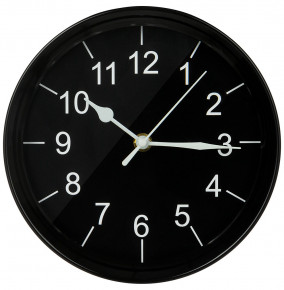 Часы настенные 20,3 х 20,3 х 5,2 см чёрные  LEFARD "МОДЕРН" / 268850