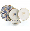 Набор тарелок 24 предмета на 6 персон  O.M.S. Collection &quot;Blue Ginkgo&quot; / 284351