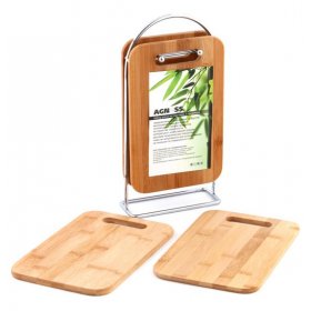 Набор разделочных досок 23 х 15 х 1 см 5 предметов на подставке &quot;Agness&quot; / 199247