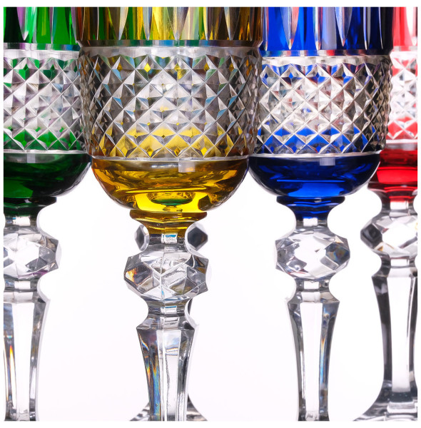 Бокалы для шампанского 170 мл 6 шт  Crystalite Bohemia &quot;Falco /Лаура /Французский декор /Ассорти&quot; / 310368
