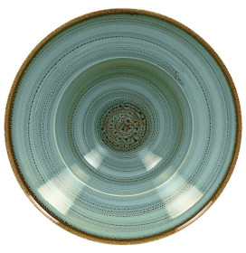 Тарелка 23 х 8 см глубокая 320 мл  RAK Porcelain &quot;Twirl Lagoon&quot; / 314877