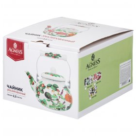 Чайник 2,5 л эмалированный  Agness &quot;fruit basket /rosehip tea&quot; / 313096