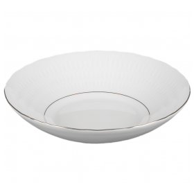 Набор тарелок 22 см 6 шт глубокие  Cmielow &quot;София /Платиновая отводка&quot; / 252806