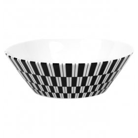 Салатник 24 см  Thun &quot;Том /Черно-белые полоски&quot; / 257620
