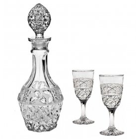 Набор для водки/ликера 7 предметов (графин 750 мл + 6 рюмок по 80 мл)  Crystal Bohemia &quot;Vinia&quot; / 104500