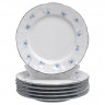 Набор тарелок 19 см 6 шт  Thun "Бернадотт /Синий цветок" / 021301