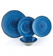 Набор тарелок 24 предмета на 6 персон  O.M.S. Collection &quot;Reactive blue&quot; / 284350