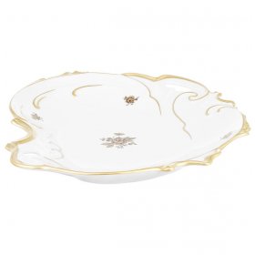 Салатник 28 см фигурный  Chodov &quot;Корона /Золотая роза&quot; / 212749