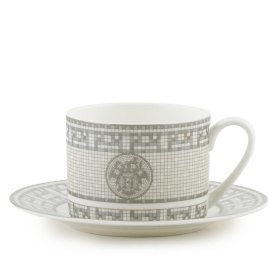 Чайная пара серая  Royal Classics &quot;Hermes /Плетёнка&quot; / 335277