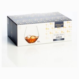 Стаканы для виски 500 мл 6 шт  Crystalite Bohemia &quot;Мишель /Без декора&quot; / 096196